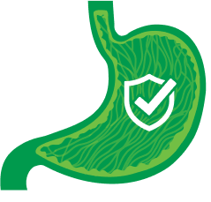 Stomach Mucus Production and Reduction of Acid